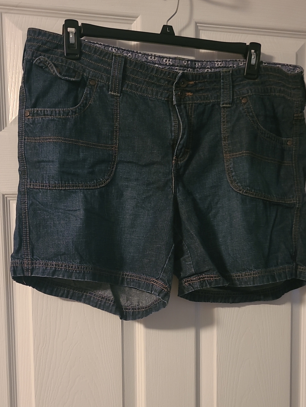 Dark Blue Denim Women's Shorts Lee 18WM